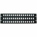 Swe-Tech 3C Rackmount 48 Port Blank Keystone Patch Panel, 3U FWT68PB-02048